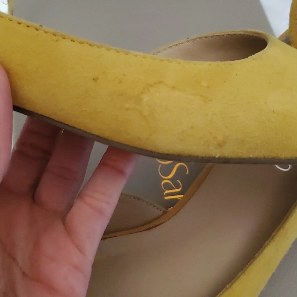 Franco Sarto yellow flat shoe sz 9M - Picture 6 of 9